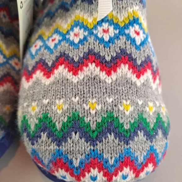 NWT Boden Fairisle Slipper Boots EU Size 33 or Size US Size 7 Kids - Picture 5 of 9